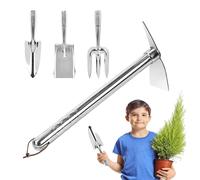 Ensemble d'outils de jardinage ergonomiques comprenant une bêche et une grelinette