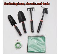 Ensemble d'outils de jardinage : multifonctionnel, pelle, outils de creusage + cisailles de coupe et tapis de rempotage imperméable. Tout-en-un pour la plantation, le retournement de la terre, le désh
