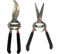 Ensemble d'outils de jardinage traditionnels avec lames affûtées de type bypass