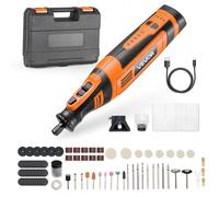 Ensemble d'outils de perçage sans fil, 136 pièces, 5 vitesses, 5000-30000 tr/min
