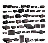 Ensemble d'outils de poinçonnage pour cuir, 24 formes en alliage d'acier creux pour ceinture, sac, montre, bracelet, bricolage, 12,5 x 6,5 cm (55 trous, 450 g)