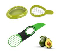 Ensemble d'outils de préparation d'avocat 3 en 1, 2 éplucheurs et 1 | Lot de 2 coupe-avocats en plastique de qualité alimentaire, poignée ergonomique antidérapante, dénoyauteur intégré