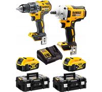 Ensemble d'outils DeWalt (DCD791 + DCF894); 18 V; 2x5,0 Ah accu.