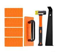 Ensemble d'outils d'installation de sol 43 pièces avec barre de traction double face et bloc de taraudage pour sols en bois stratifié et MDF
