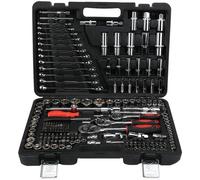 Ensemble d'outils Famanu - 215 pièces, avec mallette robuste - Noir