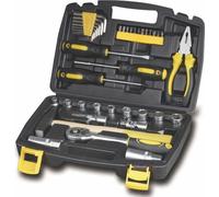Ensemble d'outils Fieldmann FDG 5007-39R, 39 pièces, Mallette plastique, Inclut clés Allen et marteau 200g
