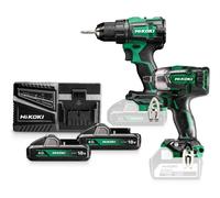 Ensemble d'outils Hikoki KC18DEWFZ (DS18DE + WR18DBDL2); 18 V; 2x4,0 Ah accu.