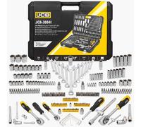 JCB | Coffret à outils rempli, 1/4", 3/8", hexagonal, 216pcs, set d'outils, caisse à outils, boîte à outils