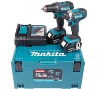Ensemble d'outils Makita DLX2127MJ (DDF482 + DTD152); 18 V; 2x4,0 Ah accu.