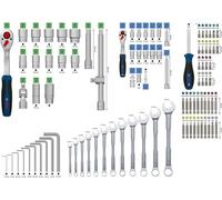 Ensemble d'outils manuels divers, 134 pièces.