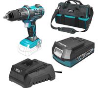 Ensemble D'outils Sans Fil 18V, Dedra Sas+All Ded7019 Perceuse/Visseuse 50Nm, 13Mm Avec Fonction Impact, Batterie Rechargeable 2.0Ah, Chargeur, Sac 16&Quot ;