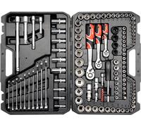 Yato – Set de douilles YT-38801 – 1/2", 3/8", 1/4" – 120 pièces