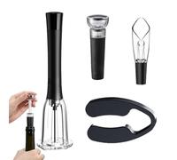 Ensemble d'ouvre-bouteille de vin à pression d'air, extracteur de bouchon de pompe à air, décapsuleur de vin avec coupeur en aluminium, verseur d'aérateur, bouchon en V