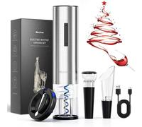 Ensemble d'ouvre-bouteilles électrique, rechargeable, en acier inoxydable