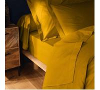 Ensemble draps de lit 140 x 190 cm 4 pièces Coton 57 fils Lina curry