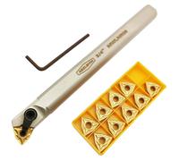 Ensemble Drehmeißel de 3/4 de pouce, comprenant une tige de perçage et 10 inserts en carbure de tungstène WNMG080408