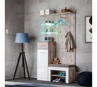 Ensemble Dressing Gustavo I 200cm Naturel & Blanc