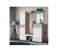 Ensemble Dressing "Gustavo III" 200cm Naturel & Blanc