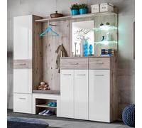 Ensemble Dressing Gustavo IX 210cm Naturel & Blanc