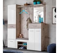 Ensemble Dressing Gustavo VI 200cm Naturel & Blanc