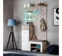 Ensemble Dressing Gustavo VII 200cm Naturel & Blanc