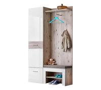 Ensemble Dressing Gustavo X 200cm Naturel & Blanc