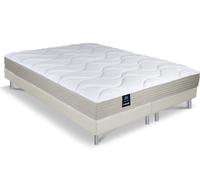 Ensemble dunlopillo genêt mousse aérial 160/2x80x200 Blanc