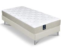 Ensemble dunlopillo génial mousse mémoire de forme 90x190 Blanc