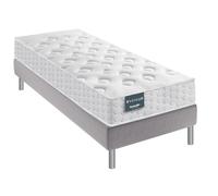 Ensemble dunlopillo génial mousse mémoire de forme 90x200 Blanc