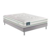 Ensemble dunlopillo genius latex naturel 140x190 Blanc