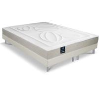 Ensemble dunlopillo genius latex naturel 160/2x80x200 Blanc