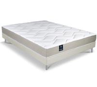 Ensemble dunlopillo gentiane mousse aérial 160x200 Blanc