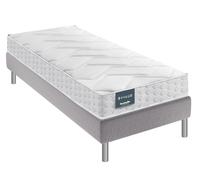 Ensemble dunlopillo gentiane mousse aérial 90x190 Blanc