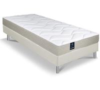 Ensemble dunlopillo gentiane mousse aérial 90x200 Blanc