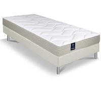 Ensemble dunlopillo gentiane mousse aérial 90x200 Blanc