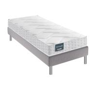 Ensemble dunlopillo gentiane mousse aérial 90x200 Blanc