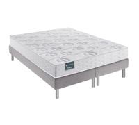 Ensemble dunlopillo gentleman latex 160/2x80x200 Blanc