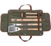 Ensemble d'ustensiles de barbecue, 4 pièces : fourchette de barbecue, pince de barbecue, spatule, pinceau