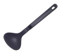 Ensemble d'ustensiles de cuisine 6 pièces en silicone avec poignée à manivelle, spatule mélangeuse, grattoir, pinceau pour poêles antiadhésives, passe au lave-vaisselle, noir pour cuisiner et cuire