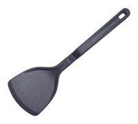 Ensemble d'ustensiles de cuisine 6 pièces en silicone avec poignée à manivelle, spatule mélangeuse, grattoir, pinceau pour poêles antiadhésives, passe au lave-vaisselle, noir pour cuisiner et cuire