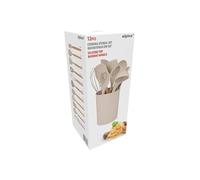Ensemble d'ustensiles de cuisine Blanc Plastique H32xl12.3xL12.3cm