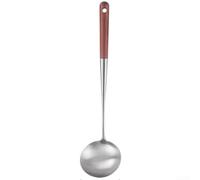 Ensemble d'ustensiles de cuisine en acier inoxydable avec spatule, cuillère, passoire et passoire, poignée en bois anti-brûlure, outil de cuisine poli léger pour (C)