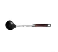 Ensemble d'ustensiles de cuisine en silicone, acier inoxydable 304 et bois, résistant à la chaleur et aux rayures, avec trou de suspension, pour poêles et woks enduits, spatule, écumoire et louche à