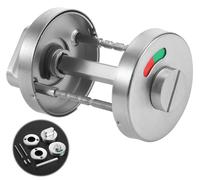 Ensemble en acier inoxydable pour WC, comprenant une rosette, un indicateur de niveau et un bouton de commande