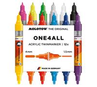 Ensemble en acrylique composé de 12 pièces, couleur beige