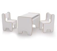 Ensemble Enfant Timi avec Table et Deux Chaises Blanches