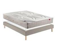 Ensemble epeda bambou sommier confort moelleux 160x190 avec 2 sommiers G