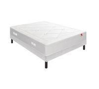Ensemble Epeda L'ECHAPPEE + Sommier Escale confort ferme + Pieds 160x200 Ressorts