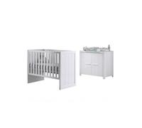 Vipack Ensemble ERIK - Lit bébé, commode et table à langer