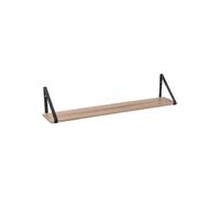 Pegane Étagère murale métal et MDF - Naturel
